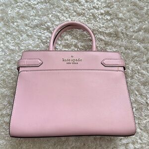 KATE SPADE Madison Saffiano Leather Small Satchel in PINK